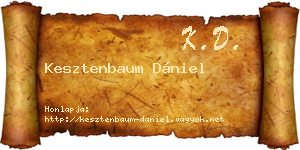 Kesztenbaum Dániel névjegykártya